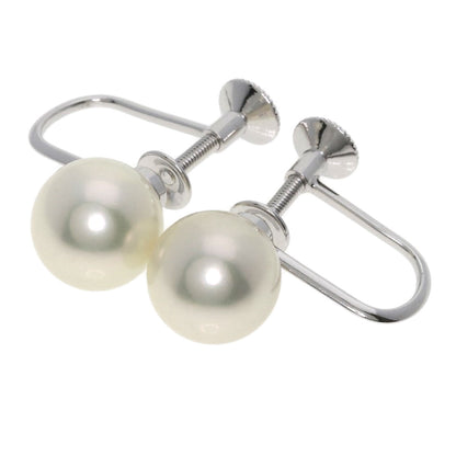 MIKIMOTO Akoya pearl Pearl Earring K14 White Gold Ladies [Used]