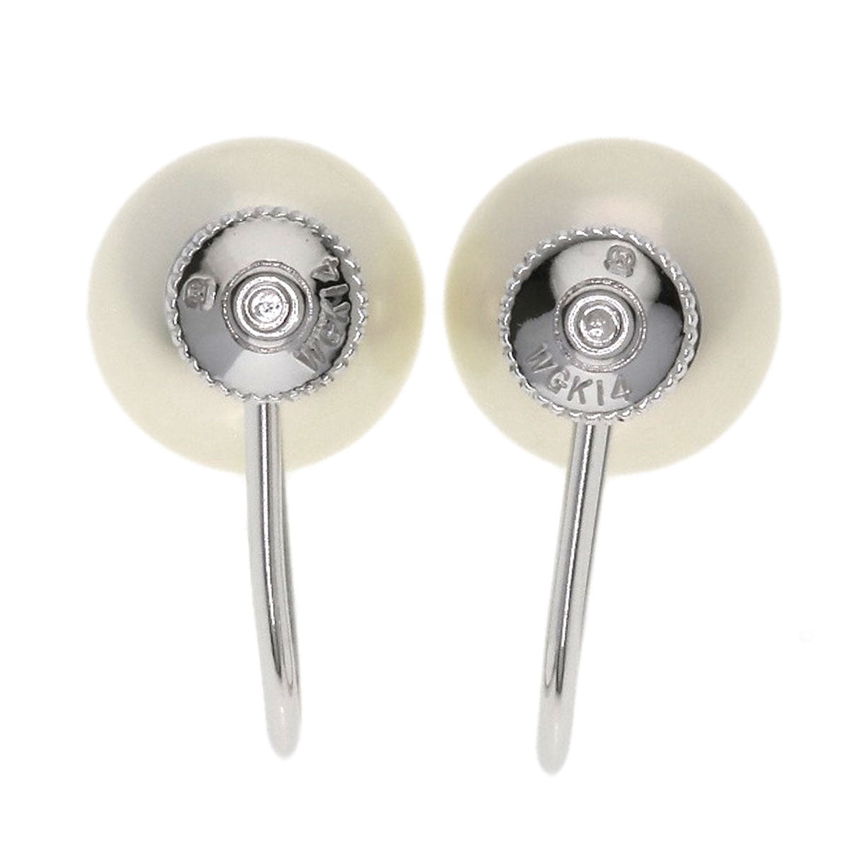 MIKIMOTO Akoya pearl Pearl Earring K14 White Gold Ladies [Used]