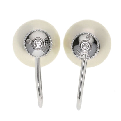 MIKIMOTO Akoya pearl Pearl Earring K14 White Gold Ladies [Used]