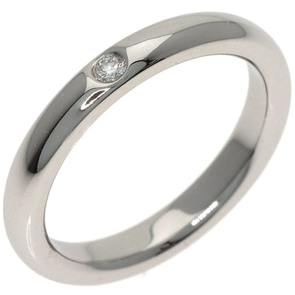 TIFFANY&Co. Stacking Bunt 1P Diamond Ring Platinum PT950 Ladies [Used]