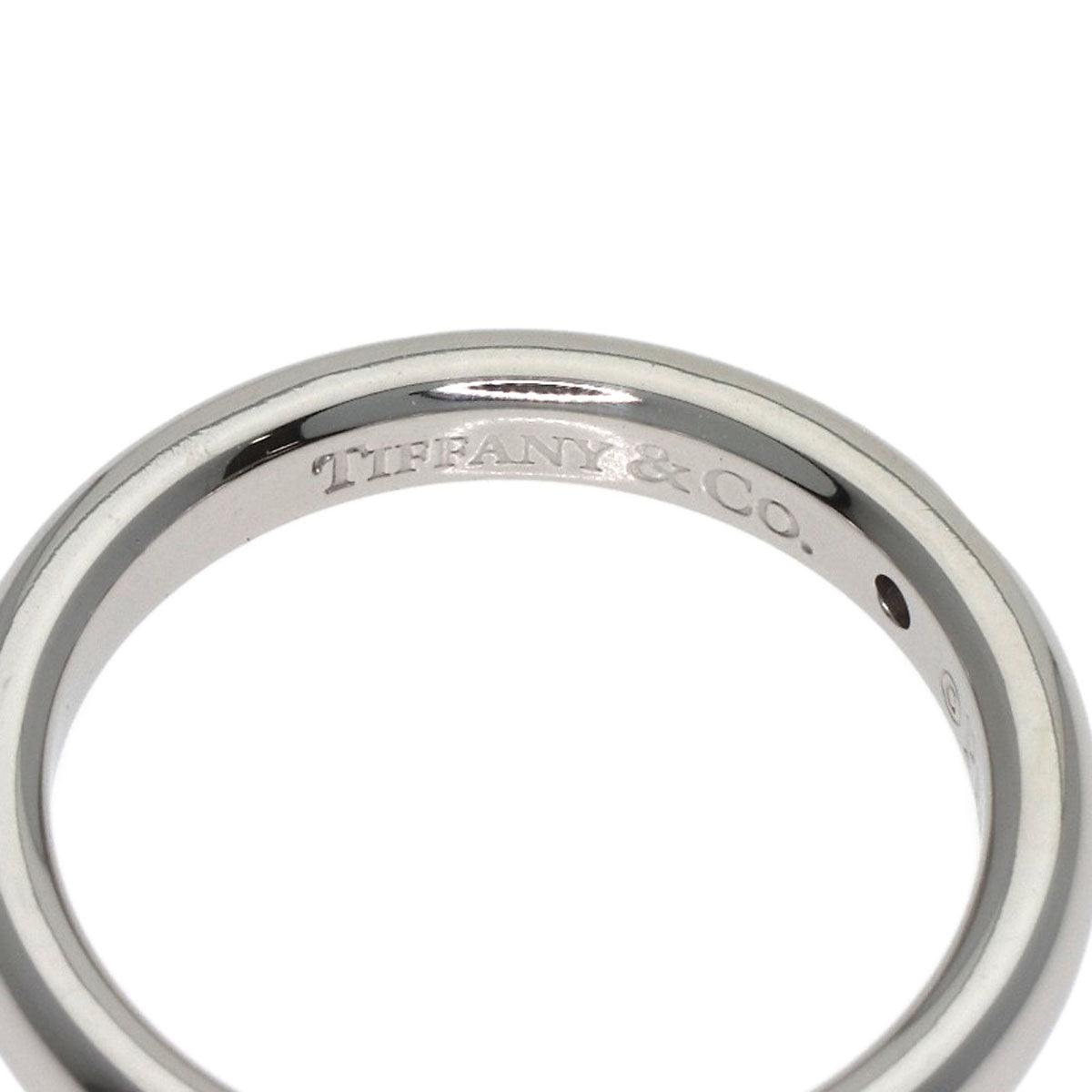 TIFFANY&Co. Stacking Bunt 1P Diamond Ring Platinum PT950 Ladies [Used]
