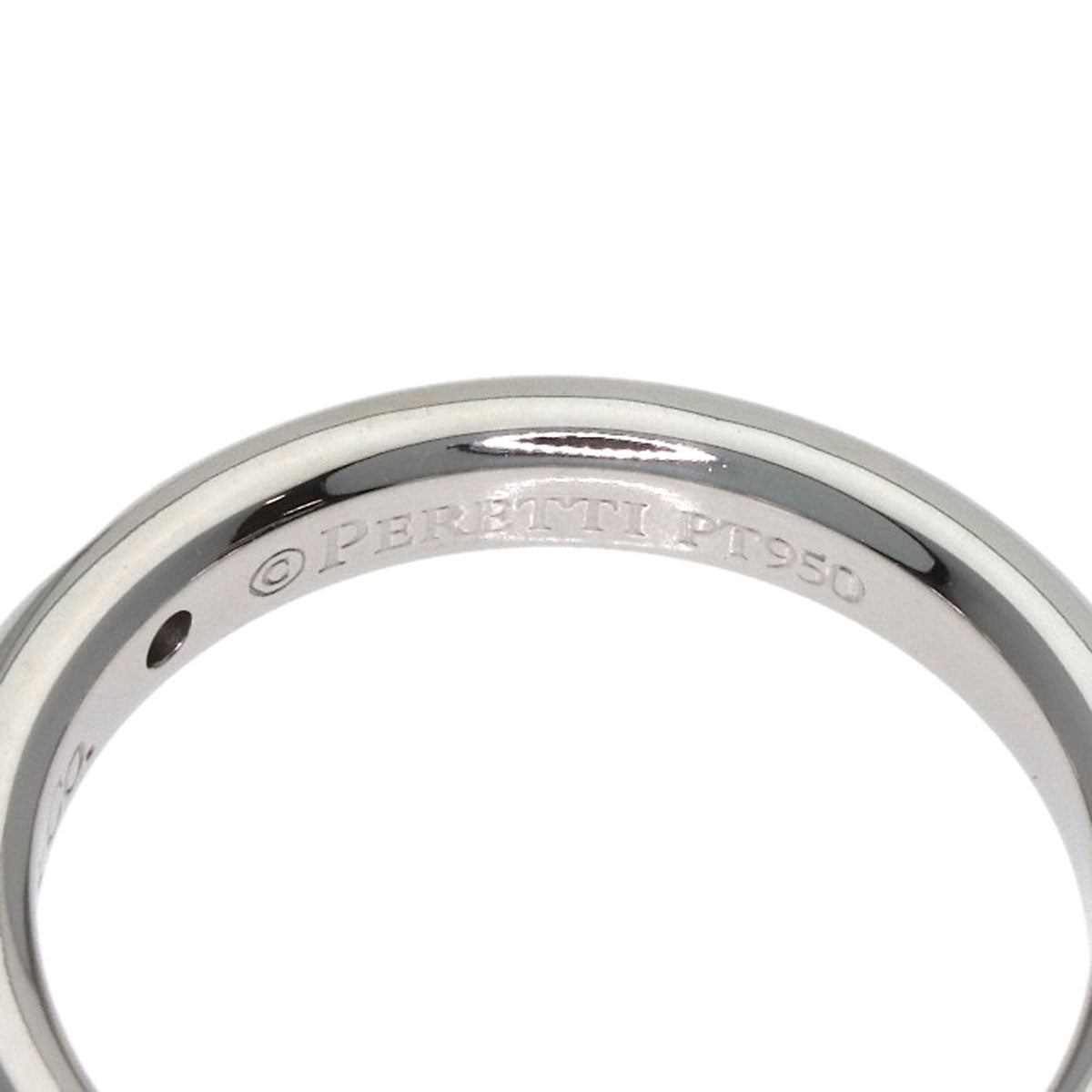 TIFFANY&Co. Stacking Bunt 1P Diamond Ring Platinum PT950 Ladies [Used]