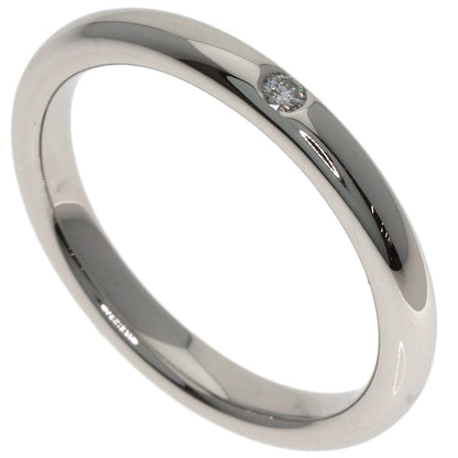 TIFFANY&Co. Stacking Band 1P Diamond Ring Platinum PT950 Ladies [Used]