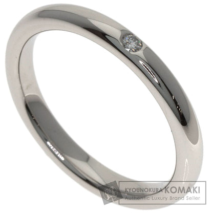TIFFANY&Co. Stacking Band 1P Diamond Ring Platinum PT950 Ladies [Used]