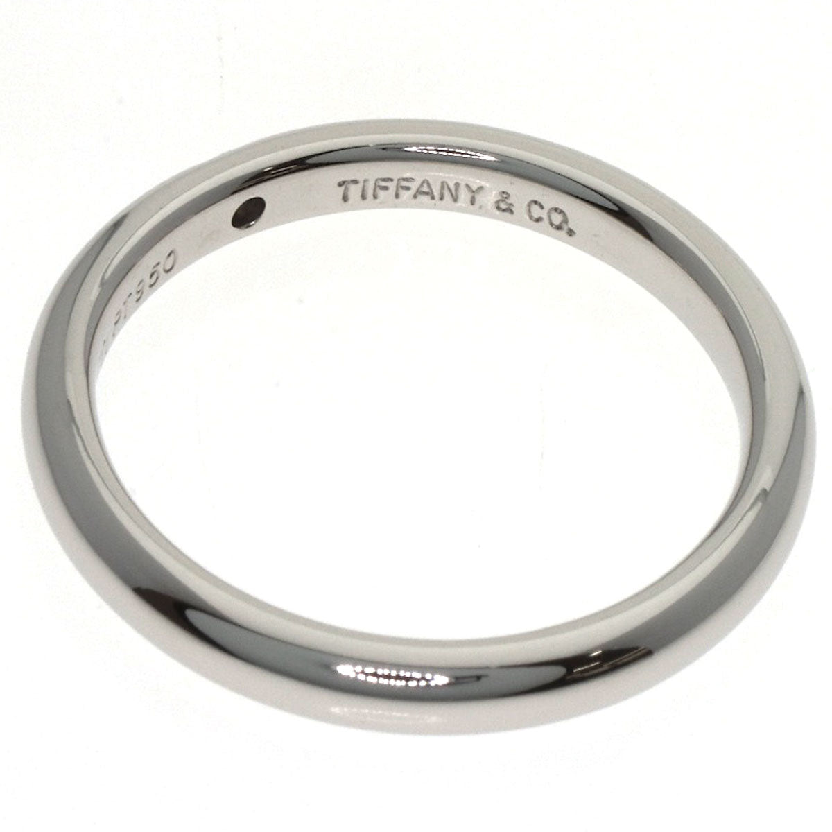 TIFFANY&Co. Stacking Band 1P Diamond Ring Platinum PT950 Ladies [Used]