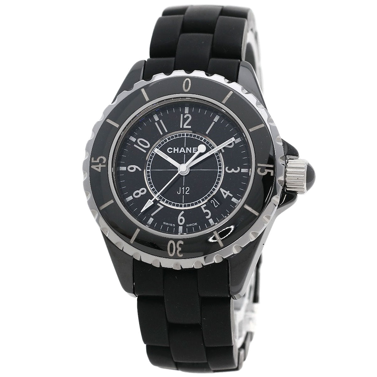 CHANEL J12 1.3" Watches H0681 Ceramic/Rubber Ladies