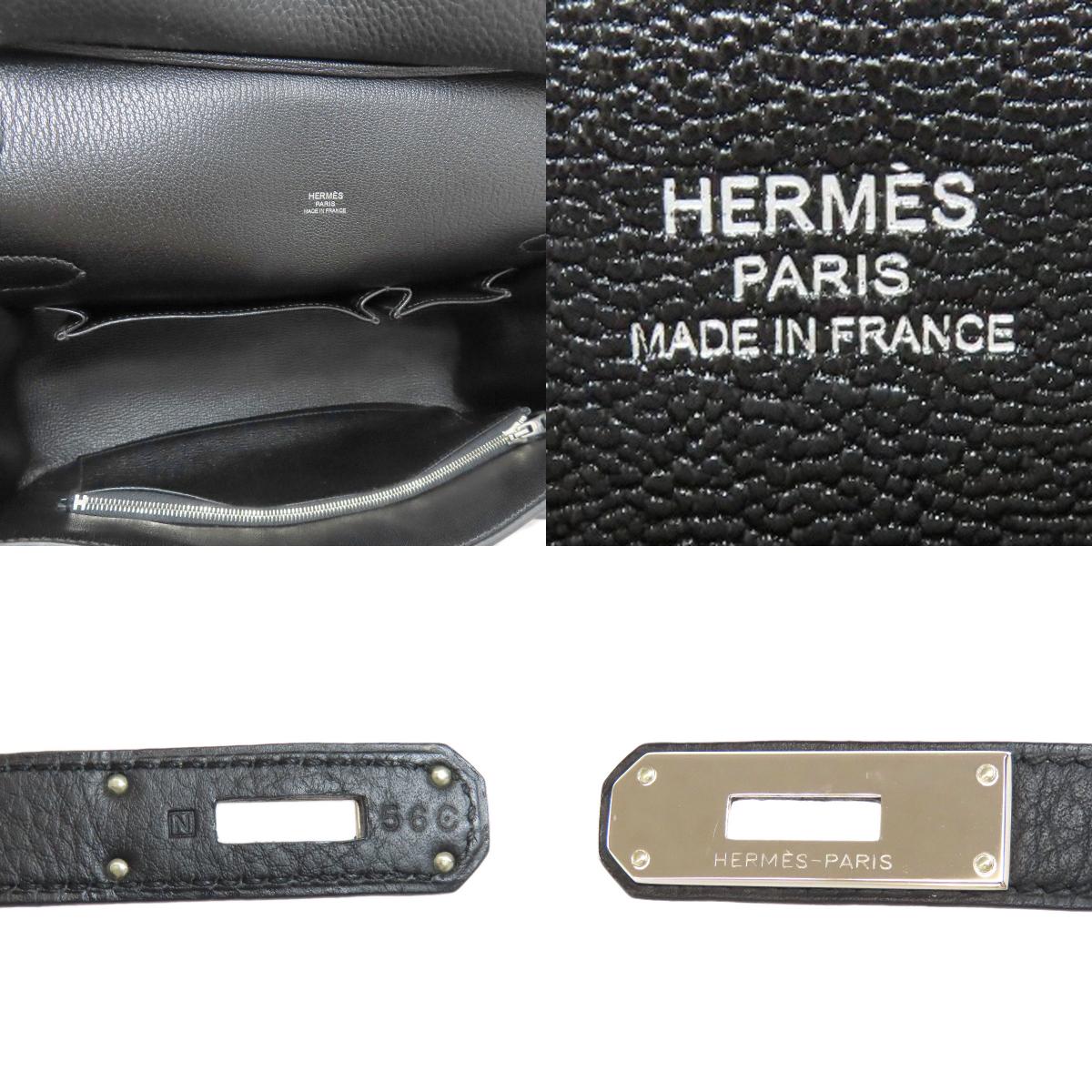 HERMES Gypsiere 28 SilverHardware Shoulder Bag Taurillon Clemence Ladies [Used]