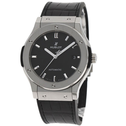 HUBLOT Classic Fusion Titanium Watches 511.NX.1171.LR Titanium/Rubber xLeather mens