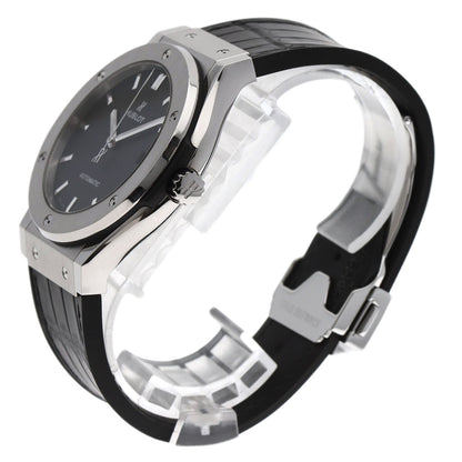 HUBLOT Classic Fusion Titanium Watches 511.NX.1171.LR Titanium/Rubber xLeather mens