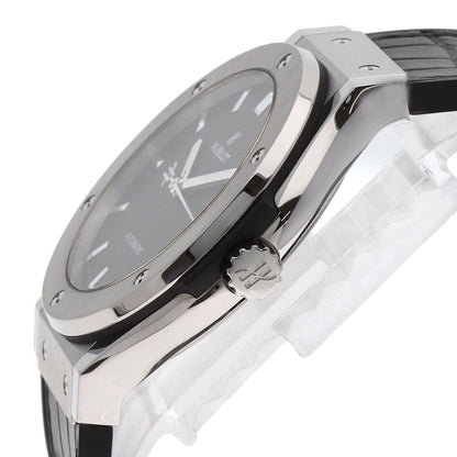 HUBLOT Classic Fusion Titanium Watches 511.NX.1171.LR Titanium/Rubber xLeather mens