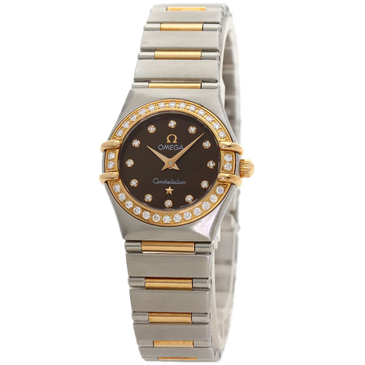 OMEGA Constellation Mini 12P Diamond Watches 1360.60.00 Stainless Steel/SSxK18PG Ladies
