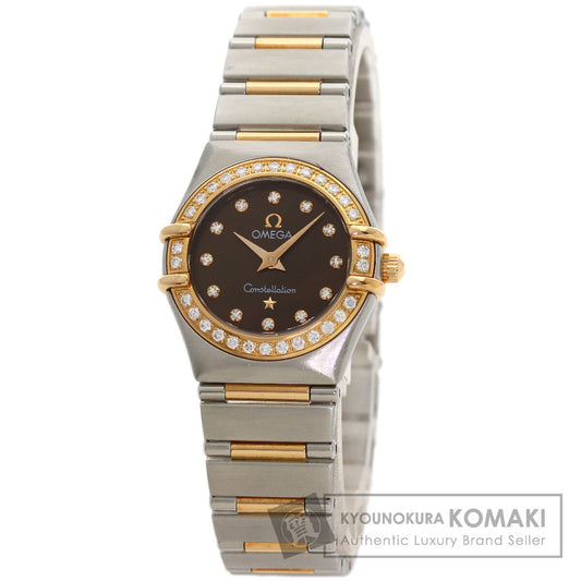 OMEGA Constellation Mini 12P Diamond Watches 1360.60.00 Stainless Steel/SSxK18PG Ladies