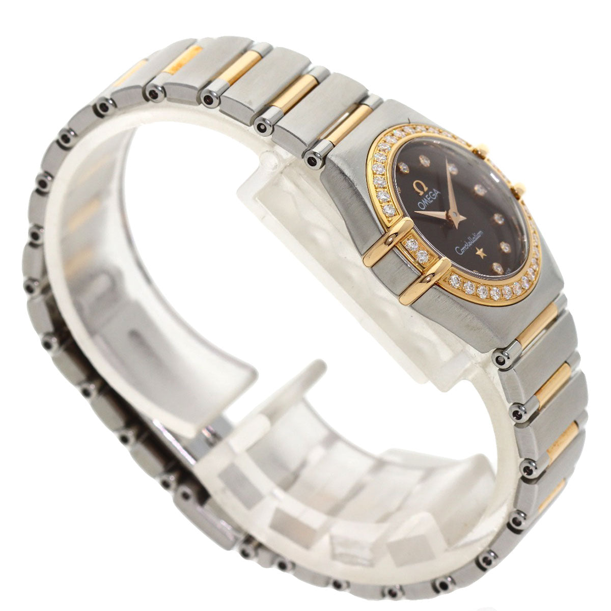 OMEGA Constellation Mini 12P Diamond Watches 1360.60.00 Stainless Steel/SSxK18PG Ladies