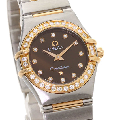 OMEGA Constellation Mini 12P Diamond Watches 1360.60.00 Stainless Steel/SSxK18PG Ladies