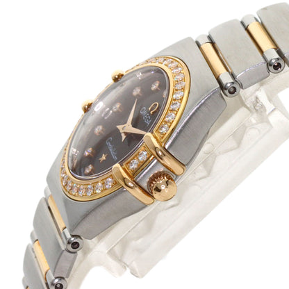 OMEGA Constellation Mini 12P Diamond Watches 1360.60.00 Stainless Steel/SSxK18PG Ladies