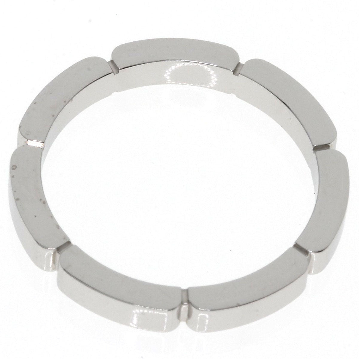 CARTIER Maillon PANTHERE 4P Diamond #53 Ring K18 White Gold Ladies [Used]