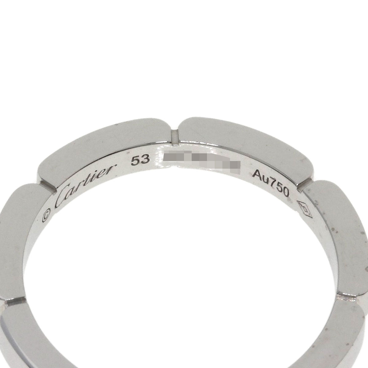 CARTIER Maillon PANTHERE 4P Diamond #53 Ring K18 White Gold Ladies [Used]