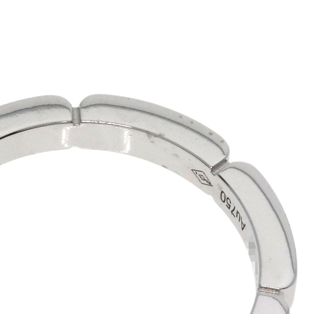 CARTIER Maillon PANTHERE 4P Diamond #53 Ring K18 White Gold Ladies [Used]