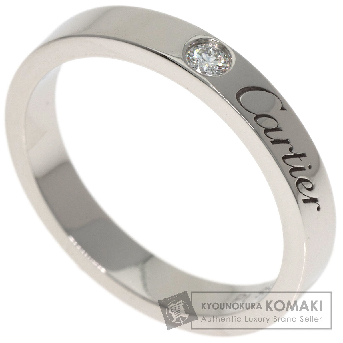 CARTIER C de Cartier Diamond #49 Ring Platinum PT950 Ladies [Used]