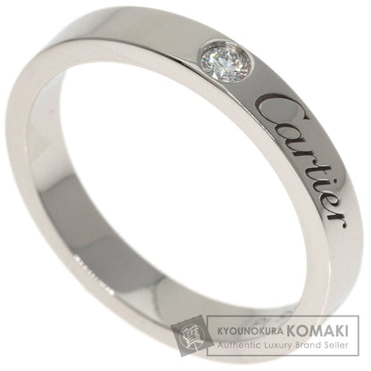 CARTIER C de Cartier Diamond #49 Ring Platinum PT950 Ladies [Used]