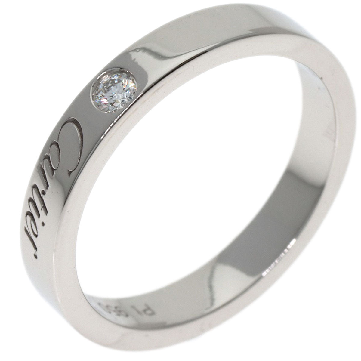 CARTIER C de Cartier Diamond #49 Ring Platinum PT950 Ladies [Used]
