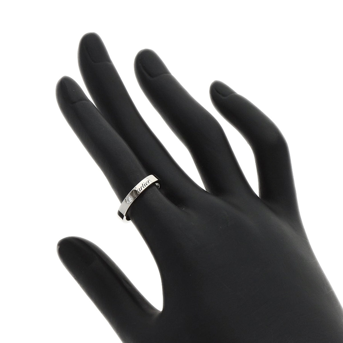 CARTIER C de Cartier Diamond #49 Ring Platinum PT950 Ladies [Used]