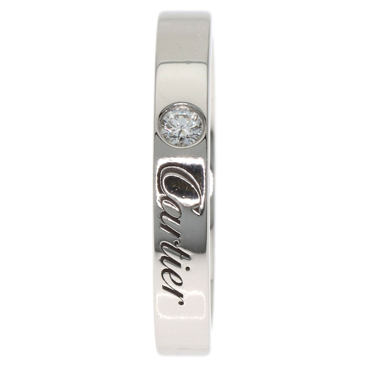 CARTIER C de Cartier Diamond #49 Ring Platinum PT950 Ladies [Used]