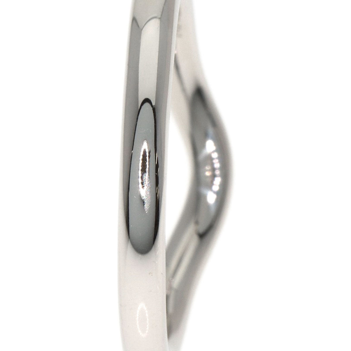 TIFFANY&Co. Curved band Diamond Ring Platinum PT950 Ladies [Used]