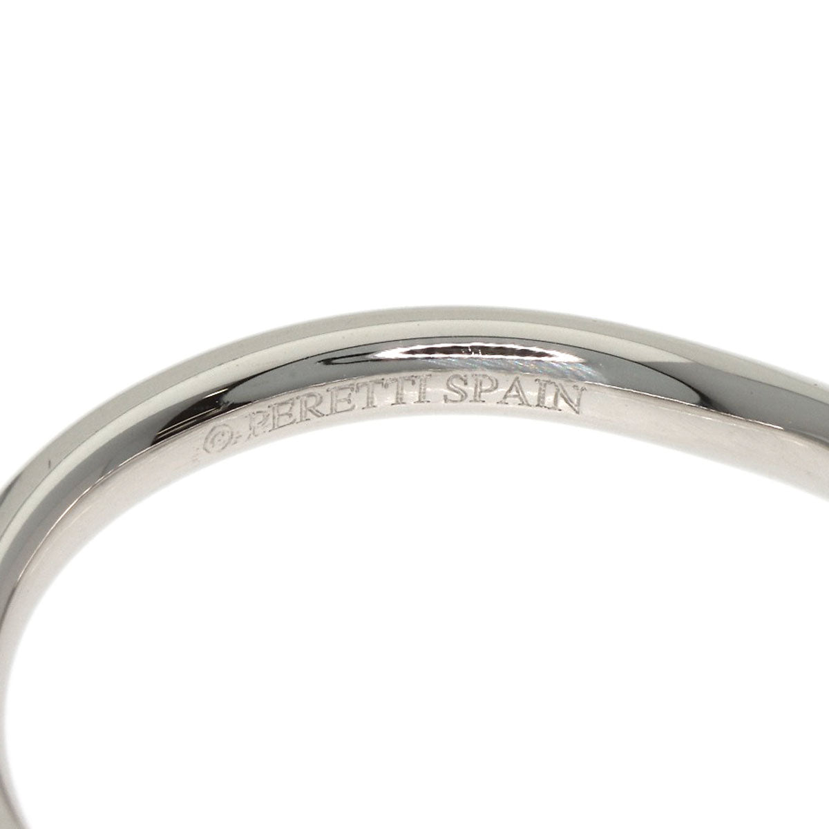 TIFFANY&Co. Curved band Diamond Ring Platinum PT950 Ladies [Used]