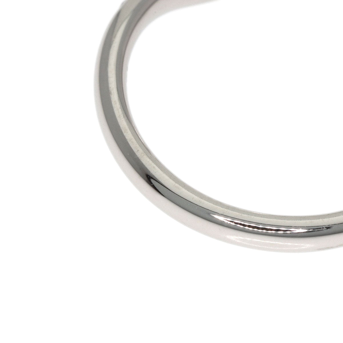 TIFFANY&Co. Curved band Diamond Ring Platinum PT950 Ladies [Used]