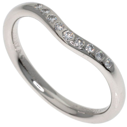 TIFFANY&Co. Curved band Diamond Ring Platinum PT950 Ladies [Used]