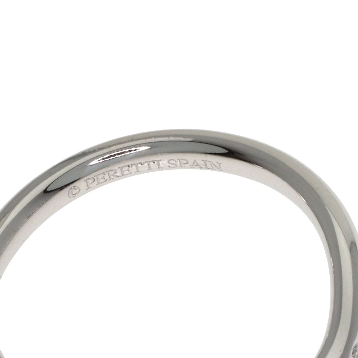 TIFFANY&Co. Curved band Diamond Ring Platinum PT950 Ladies [Used]
