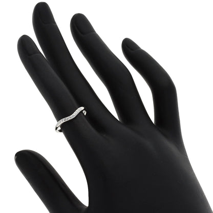 TIFFANY&Co. Curved band Diamond Ring Platinum PT950 Ladies [Used]