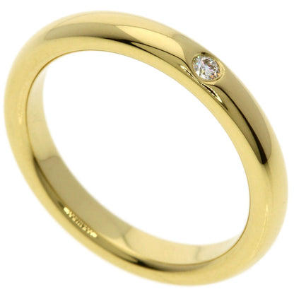 TIFFANY&Co. Stacking band 1P Diamond Ring K18 Yellow Gold Ladies [Used]