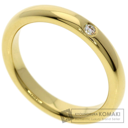 TIFFANY&Co. Stacking band 1P Diamond Ring K18 Yellow Gold Ladies [Used]