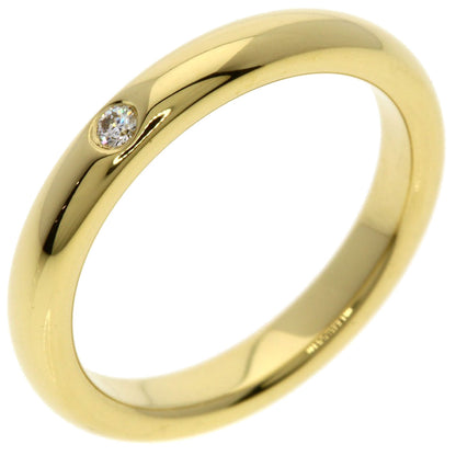 TIFFANY&Co. Stacking band 1P Diamond Ring K18 Yellow Gold Ladies [Used]