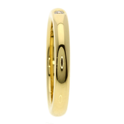 TIFFANY&Co. Stacking band 1P Diamond Ring K18 Yellow Gold Ladies [Used]