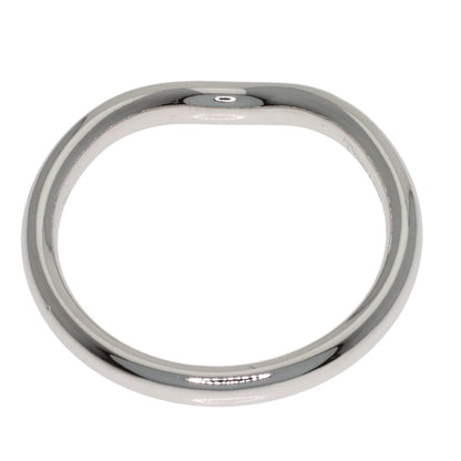 TIFFANY&Co. Curved band Diamond Ring Platinum PT950 Ladies [Used]