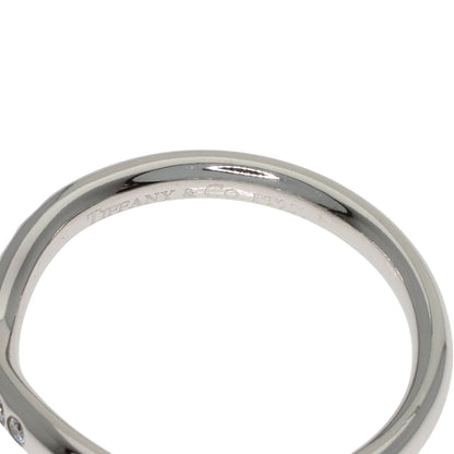 TIFFANY&Co. Curved band Diamond Ring Platinum PT950 Ladies [Used]