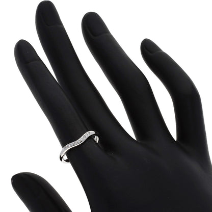 TIFFANY&Co. Curved band Diamond Ring Platinum PT950 Ladies [Used]