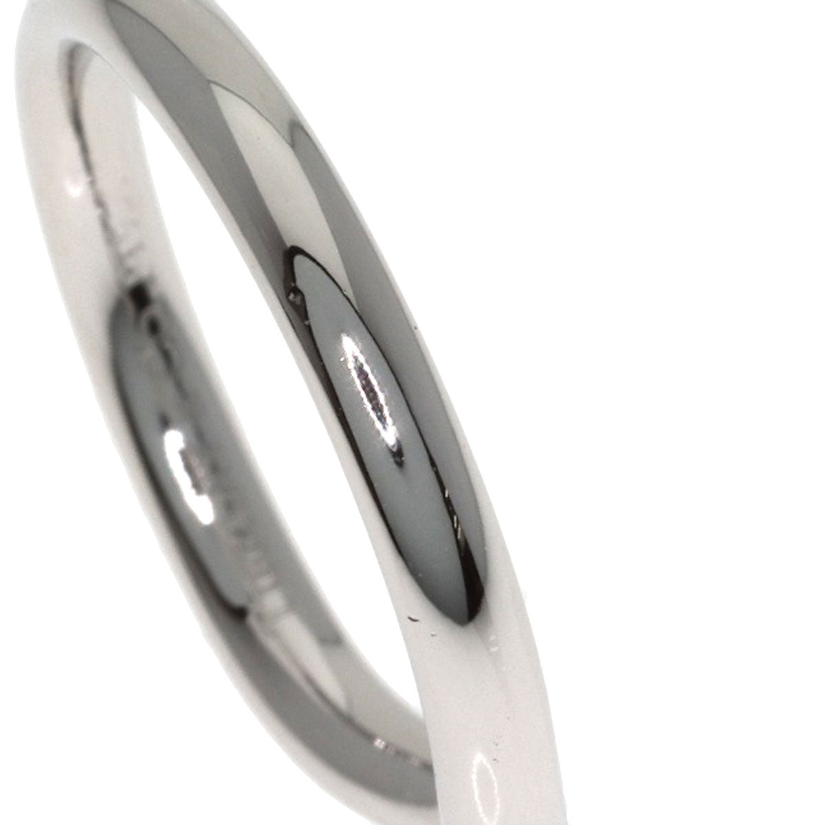 TIFFANY&Co. Curved band Diamond Ring Platinum PT950 Ladies [Used]