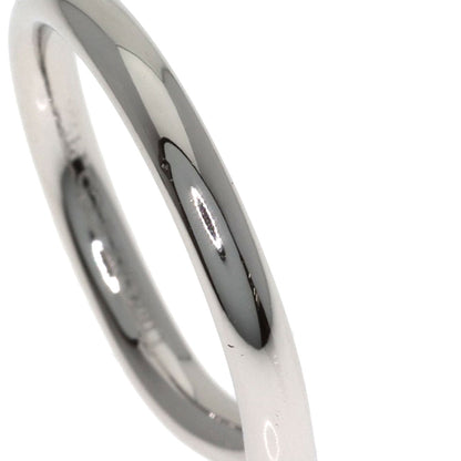 TIFFANY&Co. Curved band Diamond Ring Platinum PT950 Ladies [Used]