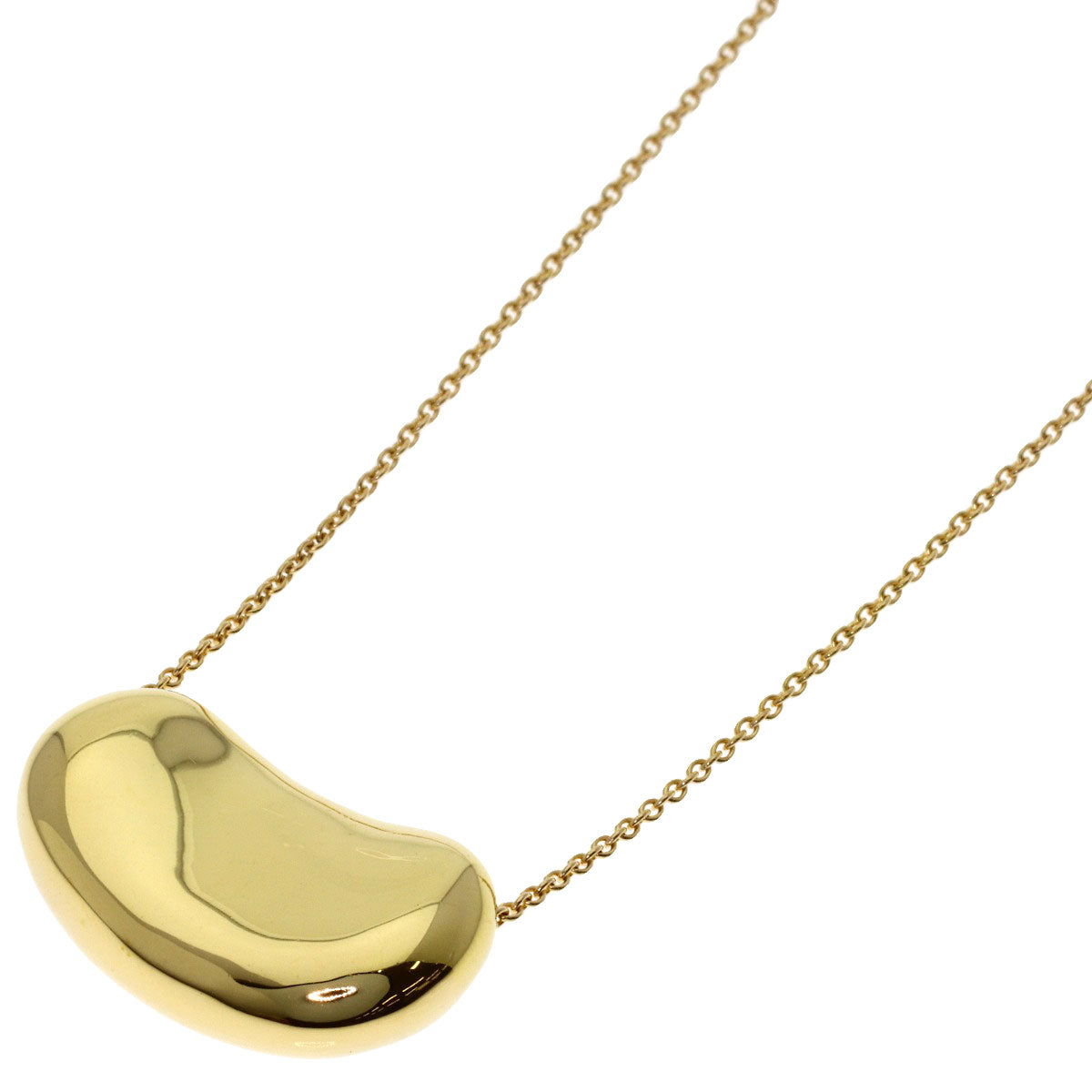 TIFFANY&Co. Bean Necklace K18 Yellow Gold Ladies [Used]