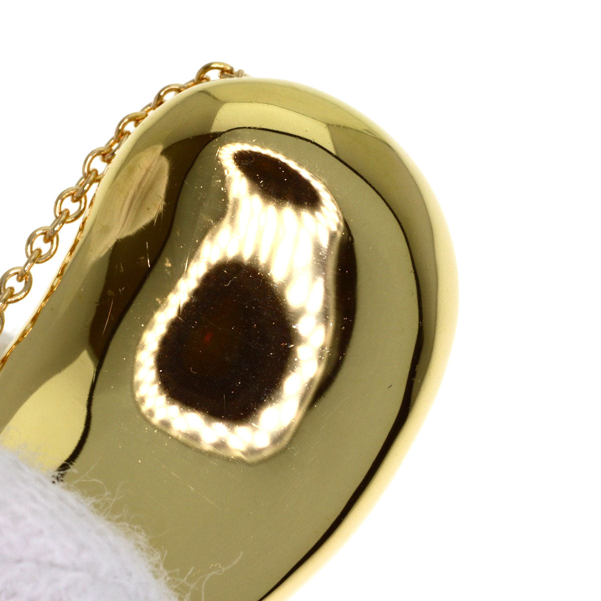 TIFFANY&Co. Bean Necklace K18 Yellow Gold Ladies [Used]