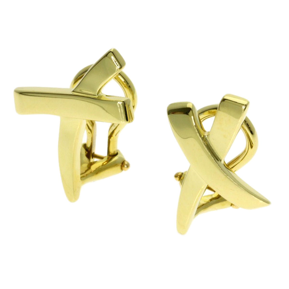 TIFFANY&Co. kiss Earring K18 Yellow Gold Ladies [Used]