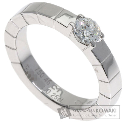 CARTIER Lanier 1P Diamond # 46 Ring K18 White Gold Ladies [Used]