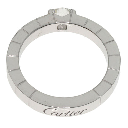 CARTIER Lanier 1P Diamond # 46 Ring K18 White Gold Ladies [Used]