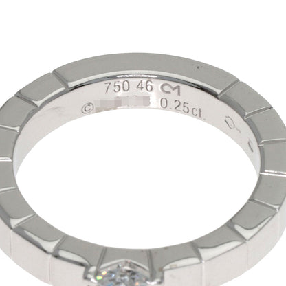 CARTIER Lanier 1P Diamond # 46 Ring K18 White Gold Ladies [Used]