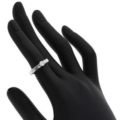 CARTIER Lanier 1P Diamond # 46 Ring K18 White Gold Ladies [Used]