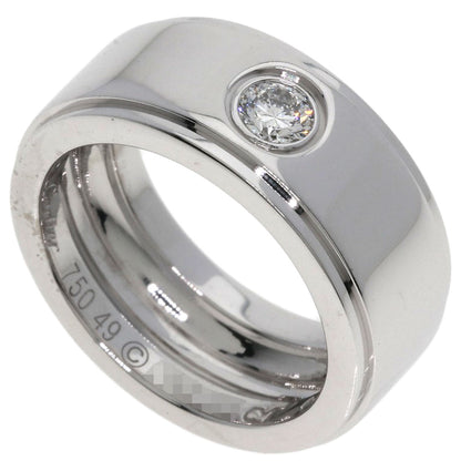 CARTIER Fortune Ring 1P Diamond #49 Ring K18 White Gold Ladies [Used]